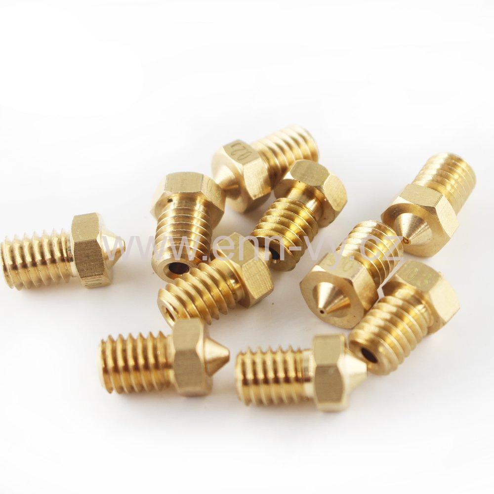 Tryska pro 3D tiskárny M6(V6) ocelová