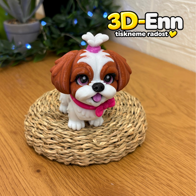 Shih-tzu hnědá