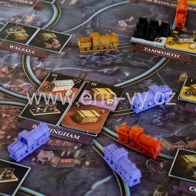 Sada mašinek a lodí do Brass: Birmingham / Lancashire