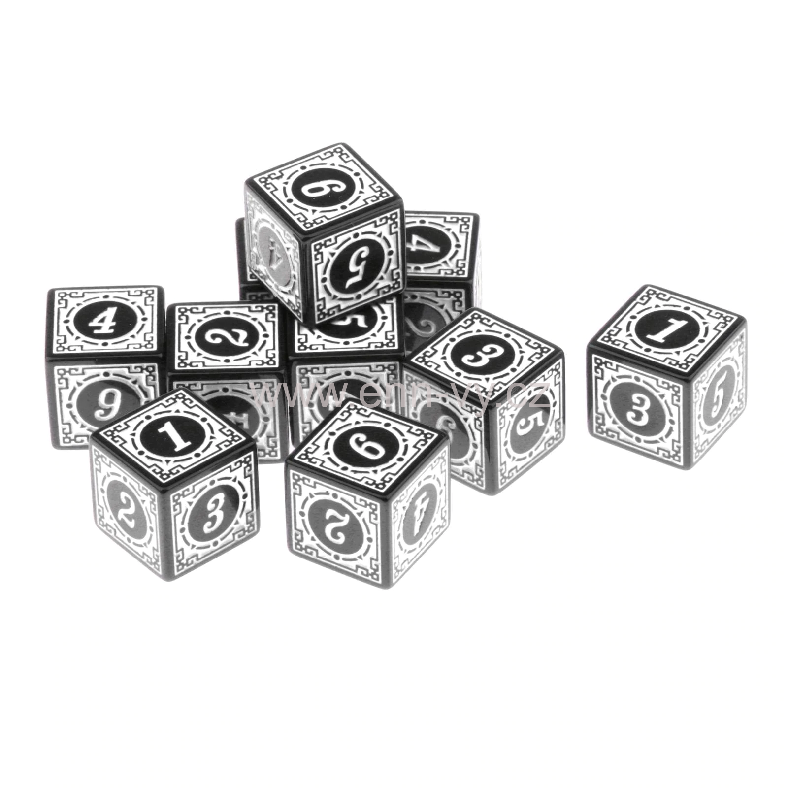 Šestistěnná kostka - barevná D6