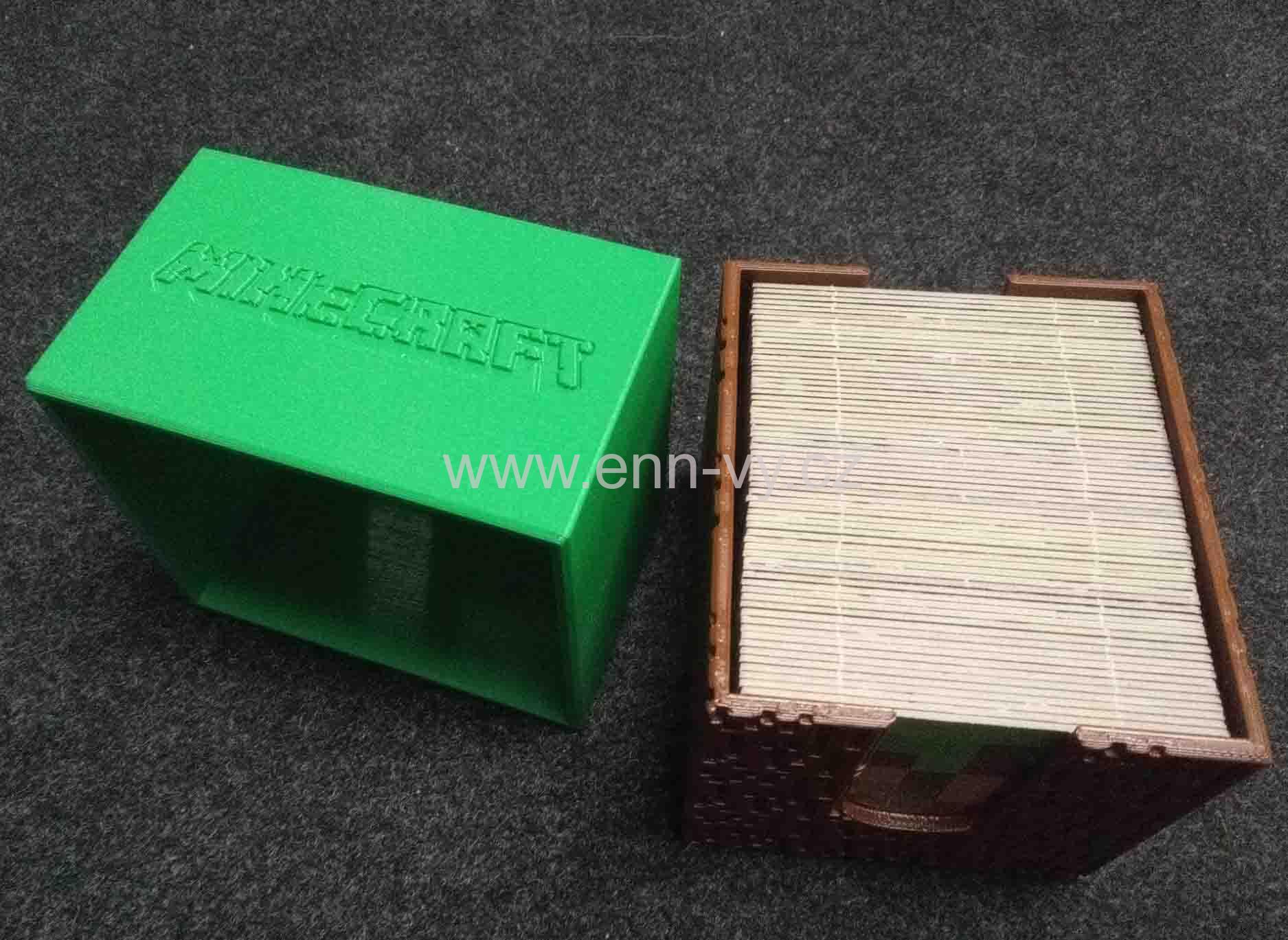 Minecraft insert na stavební karty a karty s moby