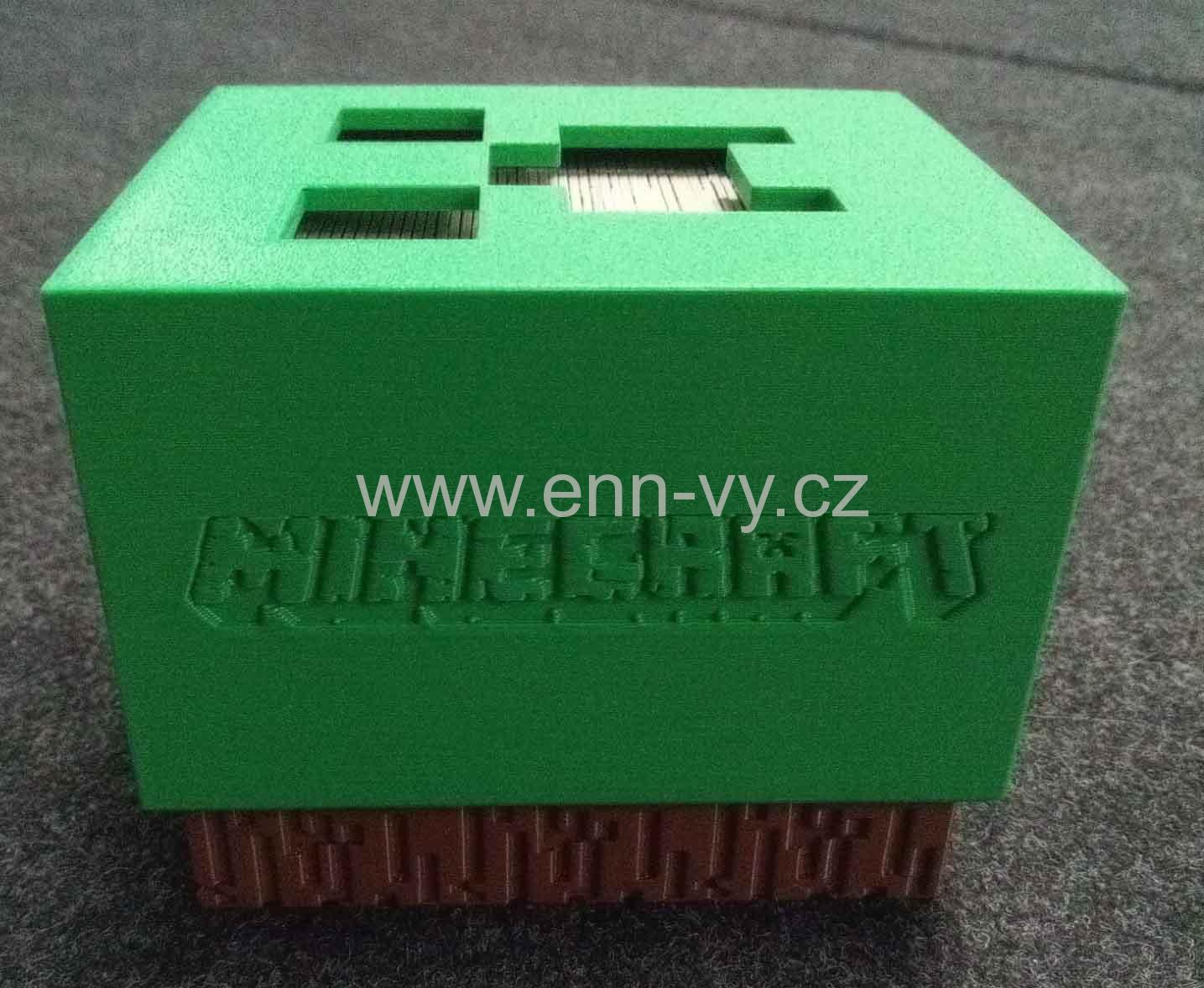 Minecraft insert na stavební karty a karty s moby