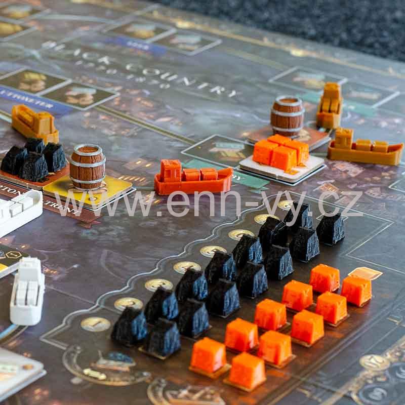 Sada mašinek a lodí do Brass: Birmingham / Lancashire