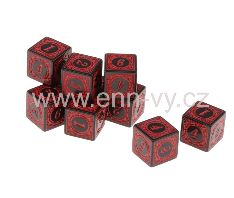 Šestistěnná kostka - barevná D6